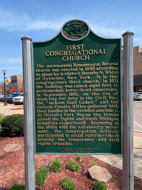 First Congregational Church Marker. Click for full size. First Congregational Church Marker image. Click for full size.