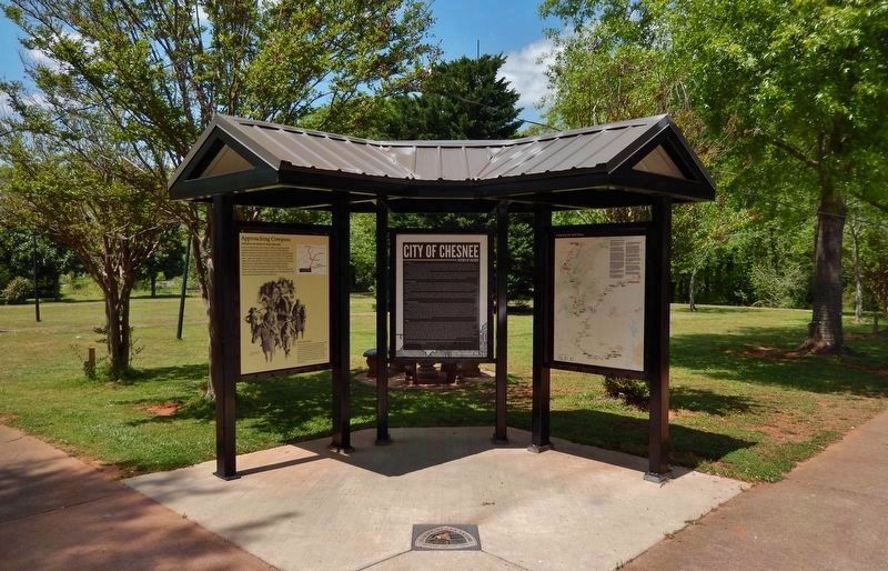 Approaching Cowpens Marker Kiosk image. Click for full size.