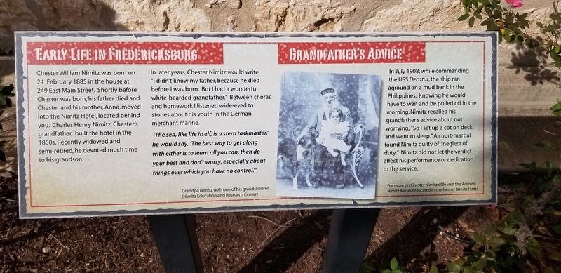 Early Life in Fredericksburg Marker image. Click for full size.