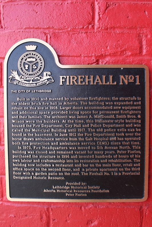 Firehall No. 1 Marker image. Click for full size.