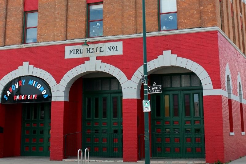 Firehall No. 1 Marker image. Click for full size.