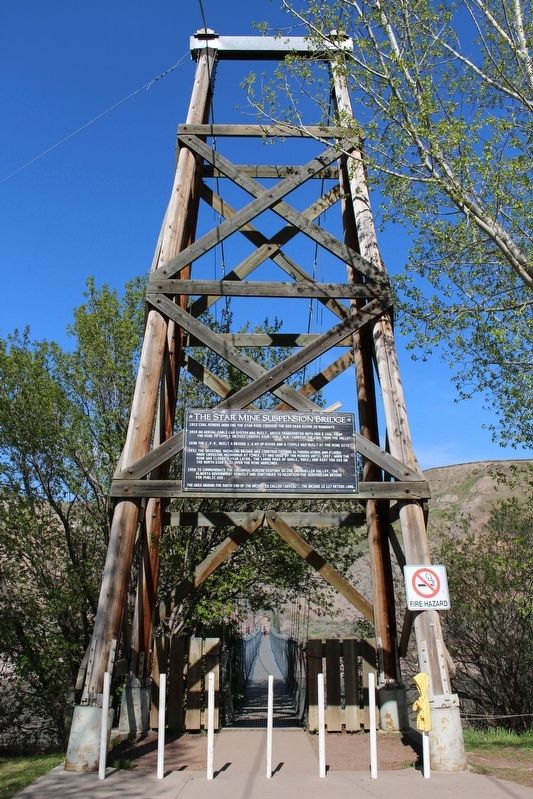 The Star Mine Suspension Bridge Marker image. Click for full size.