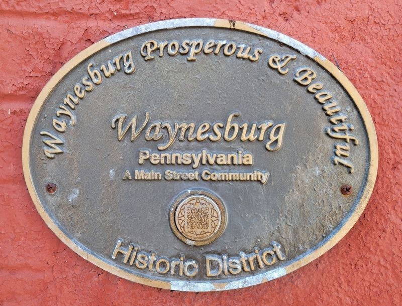 Marker is Included in Part of Waynesburg's Historic District image. Click for full size.