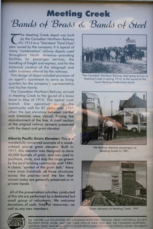 Meeting Creek Marker. Click for full size. Meeting Creek Marker image. Click for full size.