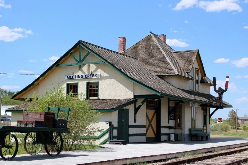 Meeting Creek Railroad Station. Click for full size. Meeting Creek Railroad Station image. Click for full size.
