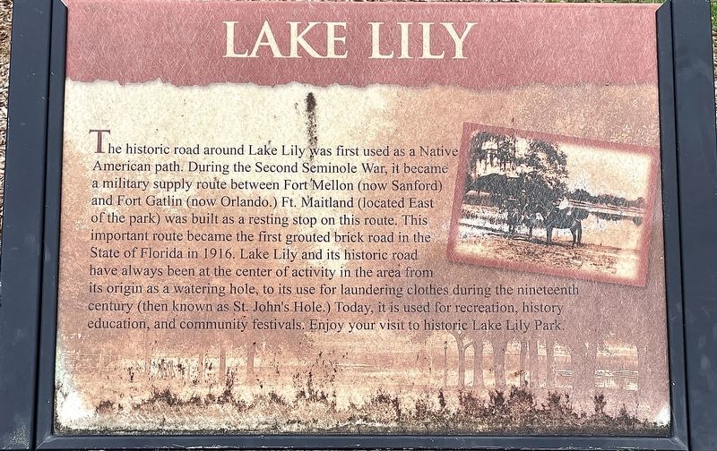 Lake Lily Marker image. Click for full size.