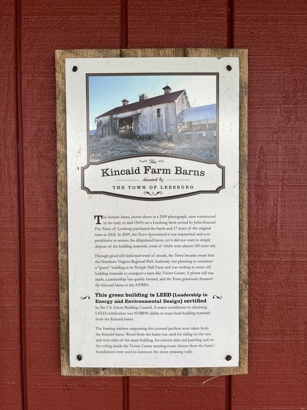 The Kincaid Farm Barns Marker image. Click for full size.