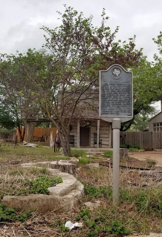 The first Wunderlich House (Cabin) and Marker image. Click for full size.