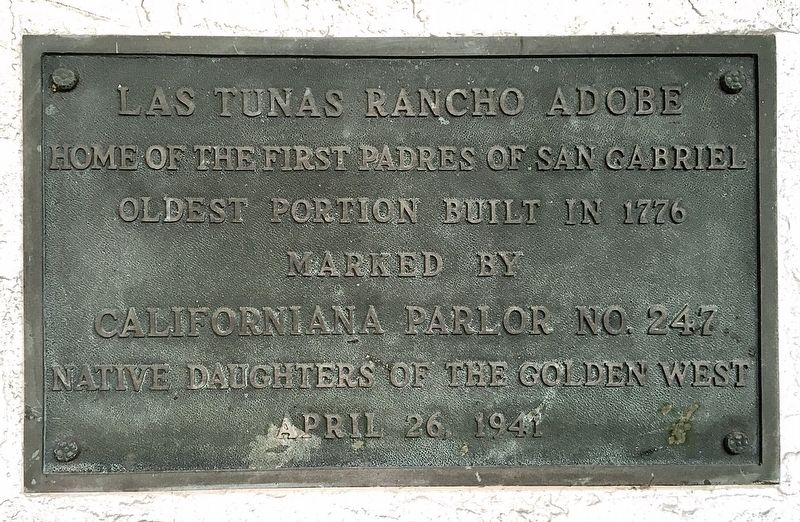 Rancho Las Tunas Adobe Marker image. Click for full size.