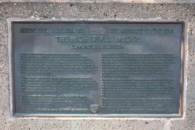 The High Level Bridge Marker image. Click for full size.