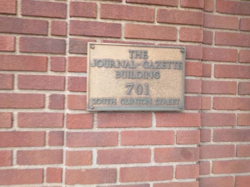 Journal Gazette Building Marker image. Click for full size.