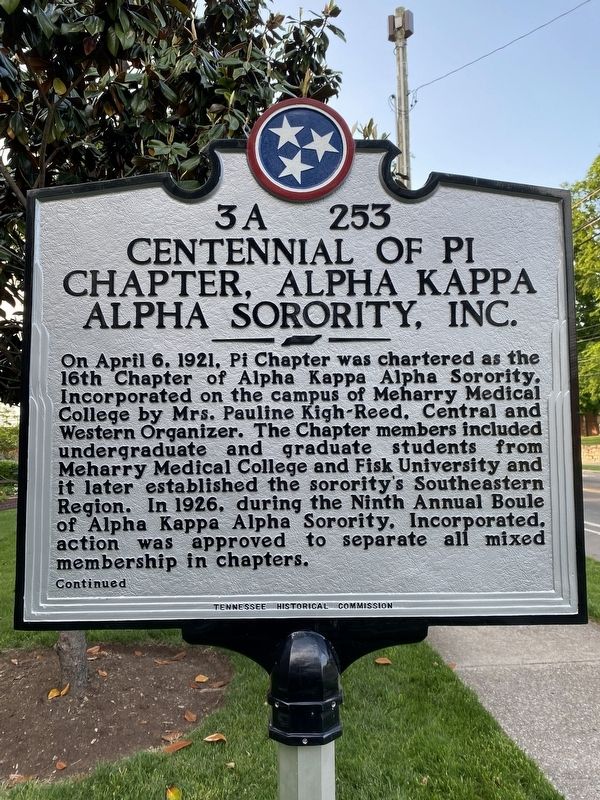 Centennial of Pi Chapter, Alpha Kappa Alpha Sorority, Inc Marker image. Click for full size.