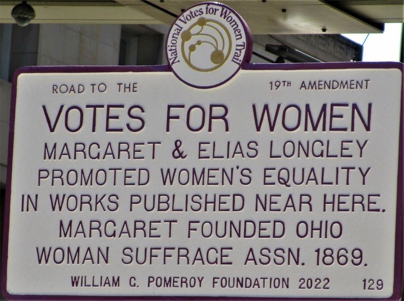 Votes for Women Marker. Click for full size. Votes for Women Marker image. Click for full size.