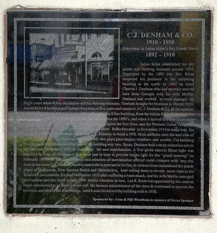 C.J. Dunham & Co. Marker. Click for full size. C.J. Dunham & Co. Marker image. Click for full size.