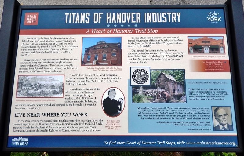 Titans of Hanover Industry Marker image. Click for full size.