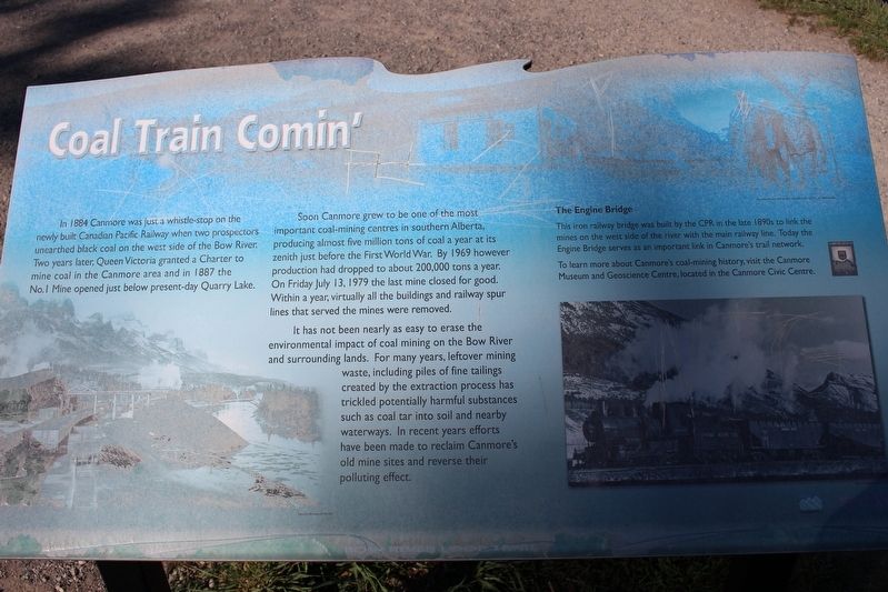 Coal Train Comin' Marker. Click for full size. Coal Train Comin' Marker image. Click for full size.