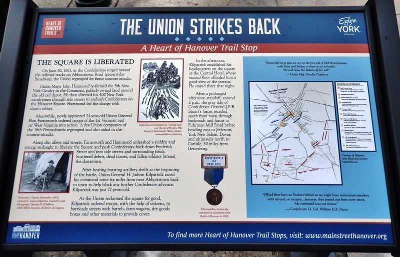 The Union Strikes Back Marker. Click for full size. The Union Strikes Back Marker image. Click for full size.