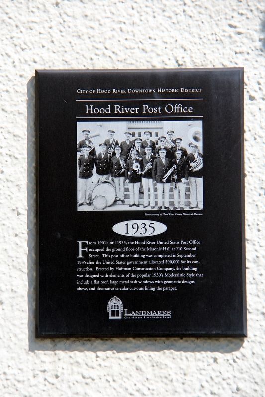 Hood River Post Office Marker image. Click for full size.
