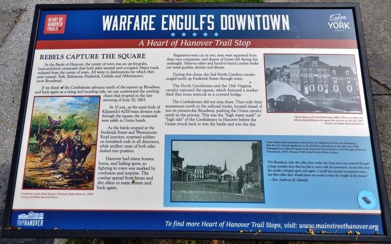 Warfare Engulfs Downtown Marker image. Click for full size.