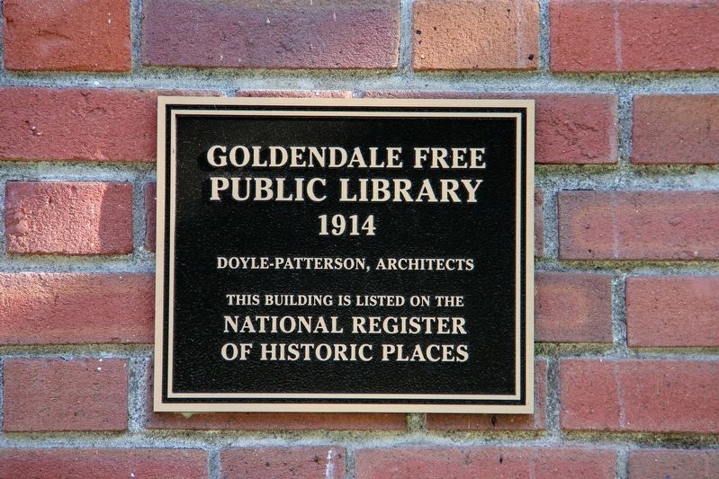 Goldendale Free Public Library Marker image. Click for full size.