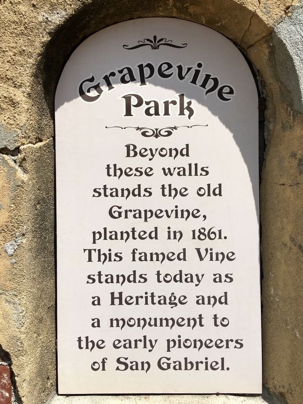 Grapevine Arbor Marker image. Click for full size.