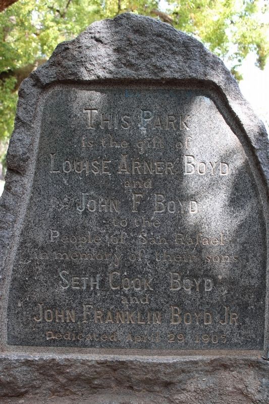 Boyd Memorial Park. Click for full size. Boyd Memorial Park image. Click for full size.