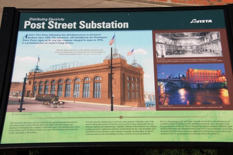 Post Street Substation Marker image. Click for full size.