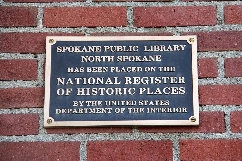 Spokane Library Marker image. Click for full size.
