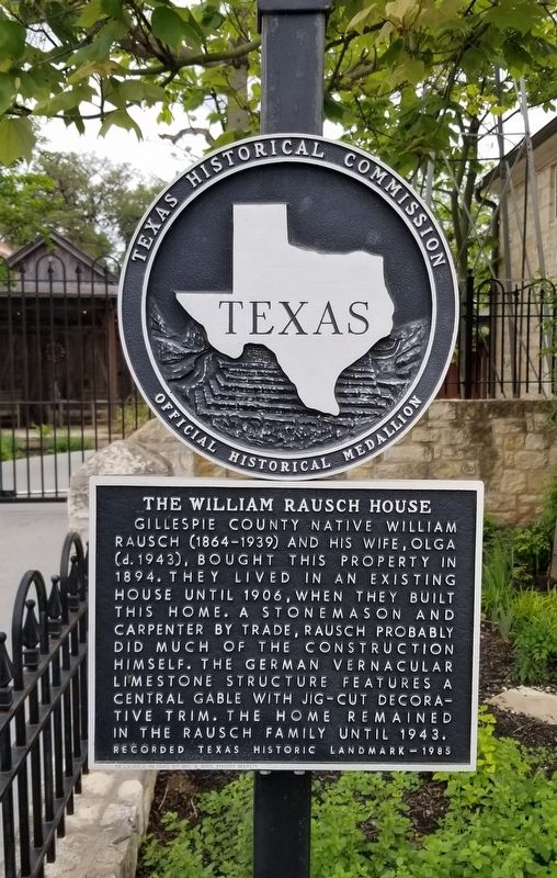 The William Rausch House Marker image. Click for full size.