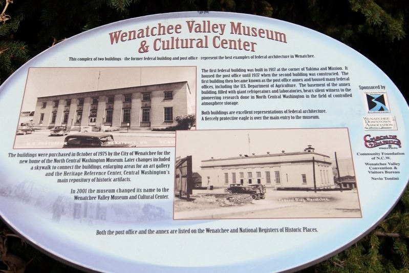 Wenatchee Valley Museum & Cultural Center Marker image. Click for full size.