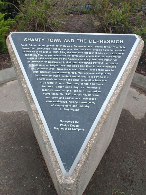 Shanty Town And The Depression Marker image. Click for full size.