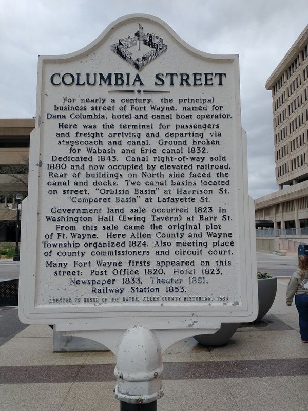 Columbia Street Marker. Click for full size. Columbia Street Marker image. Click for full size.