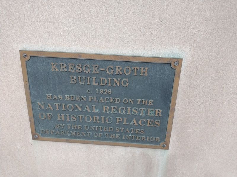 Kresge-Groth Building Marker image. Click for full size.