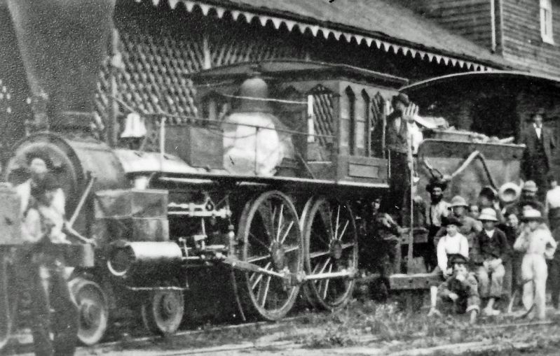 Marker detail: Hanover Branch Railroad Depot image. Click for full size.