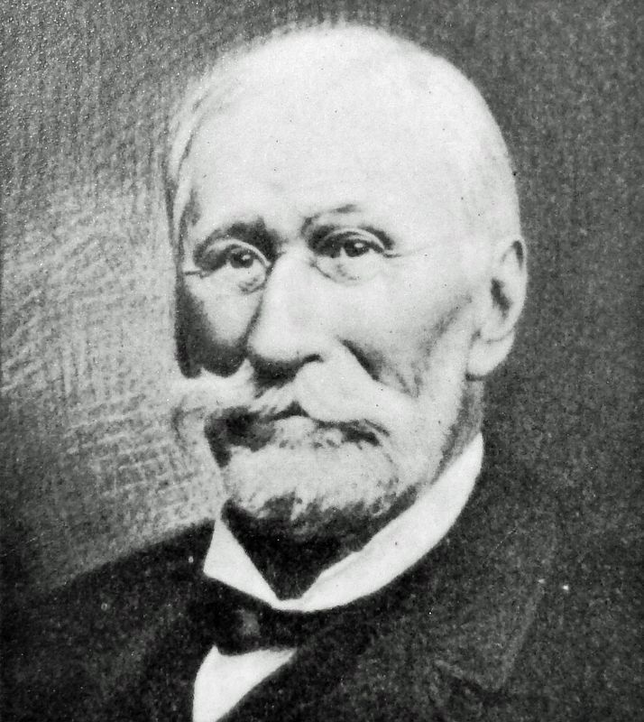 Marker detail: Captain A.W. Eichelberger, (1819-1901), President of the Hanover Branch Railroad image. Click for full size.