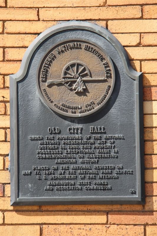 Old City Hall Marker. Click for full size. Old City Hall Marker image. Click for full size.