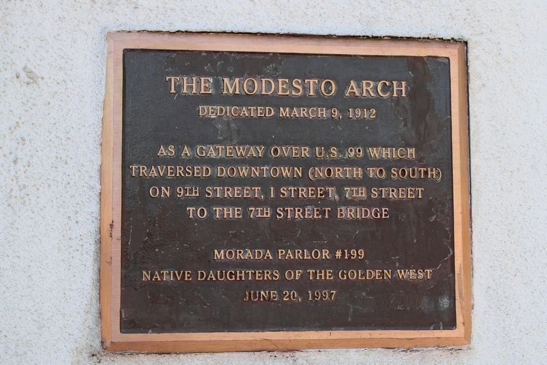 The Modesto Arch image. Click for full size.