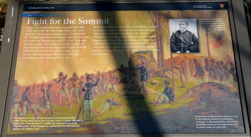 Fight for the Summit Marker image. Click for full size.