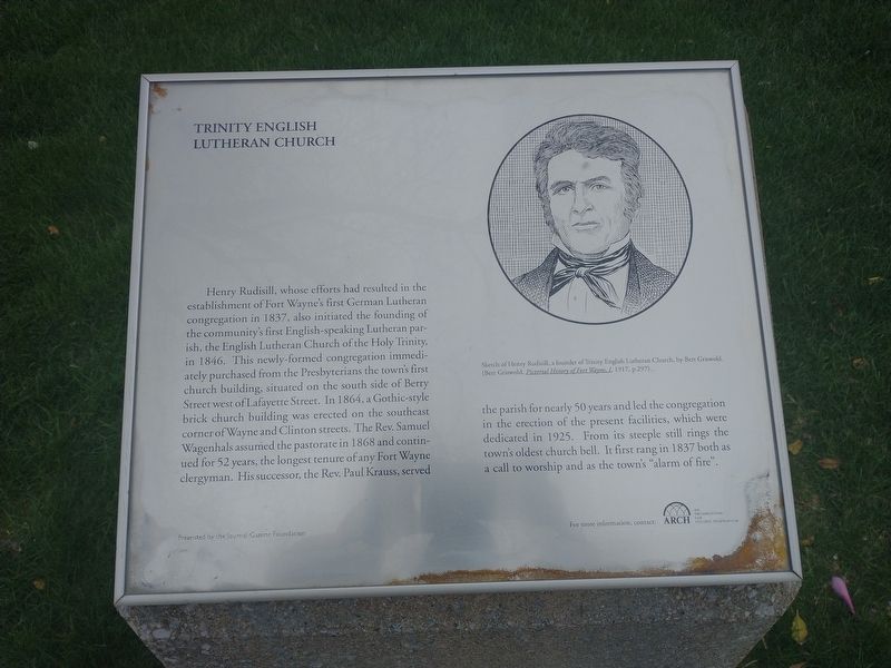 Trinity English Lutheran Church Marker. Click for full size. Trinity English Lutheran Church Marker image. Click for full size.