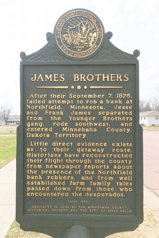 James Brothers Marker <i>(Side one)</i> image. Click for full size.