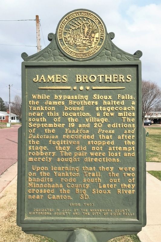 James Brothers Marker <i>(Side two)</i> image. Click for full size.