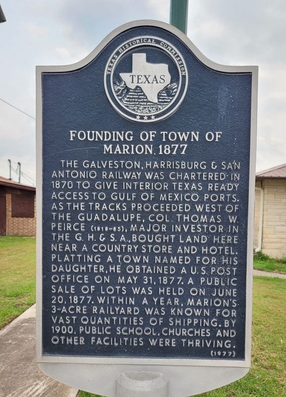 Founding of Town of Marion, 1877 Marker image. Click for full size.