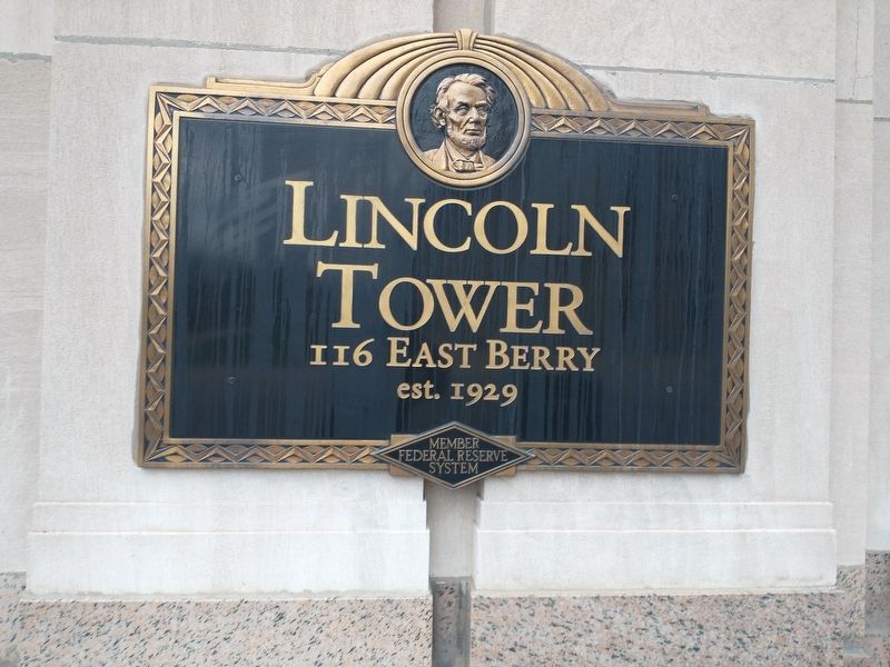 The Lincoln Tower Marker image. Click for full size.