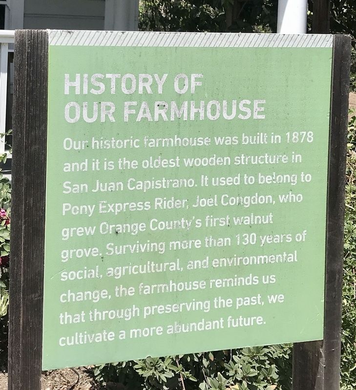 History of our Farmhouse Marker image. Click for full size.
