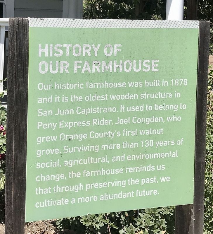 History of our Farmhouse Marker. Click for full size. History of our Farmhouse Marker image. Click for full size.