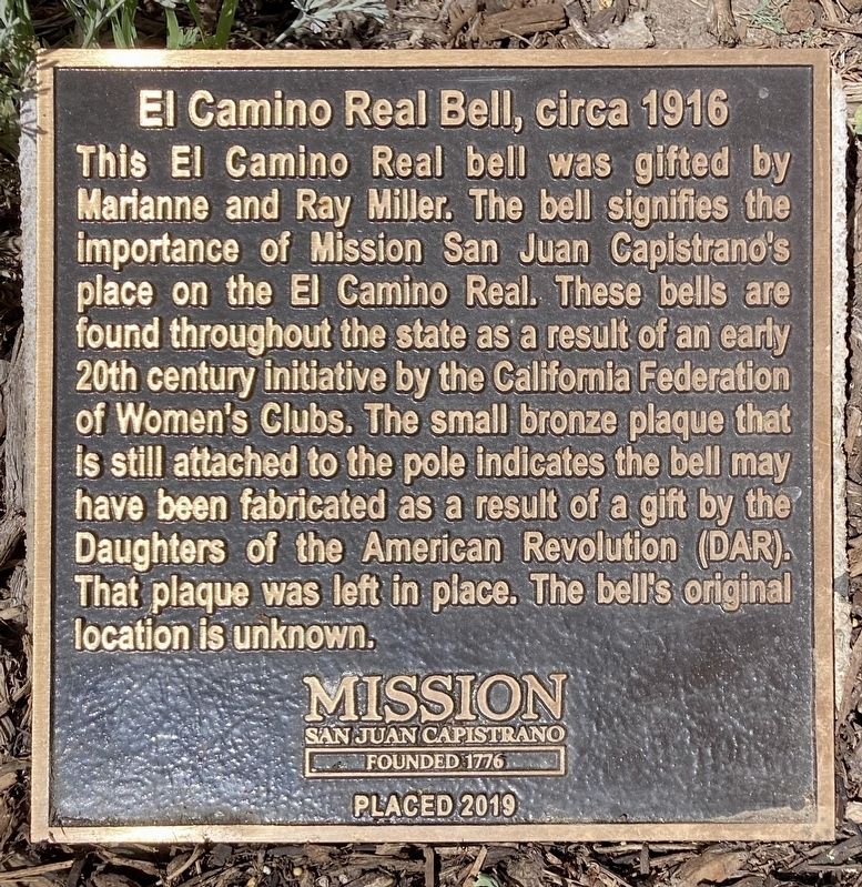 Camino Real Bell Marker. Click for full size. Camino Real Bell Marker image. Click for full size.
