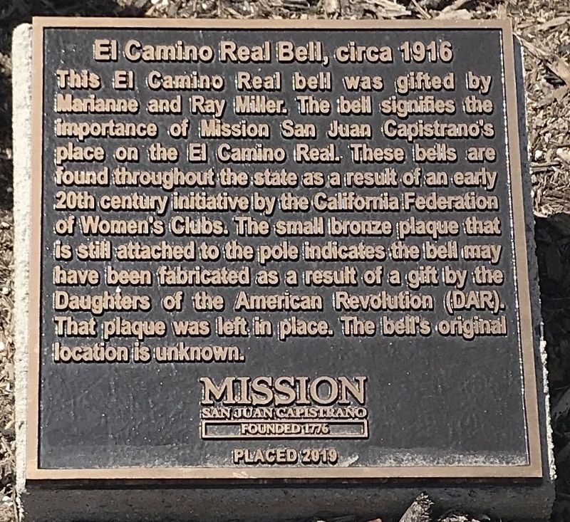 Camino Real Bell Marker image. Click for full size.