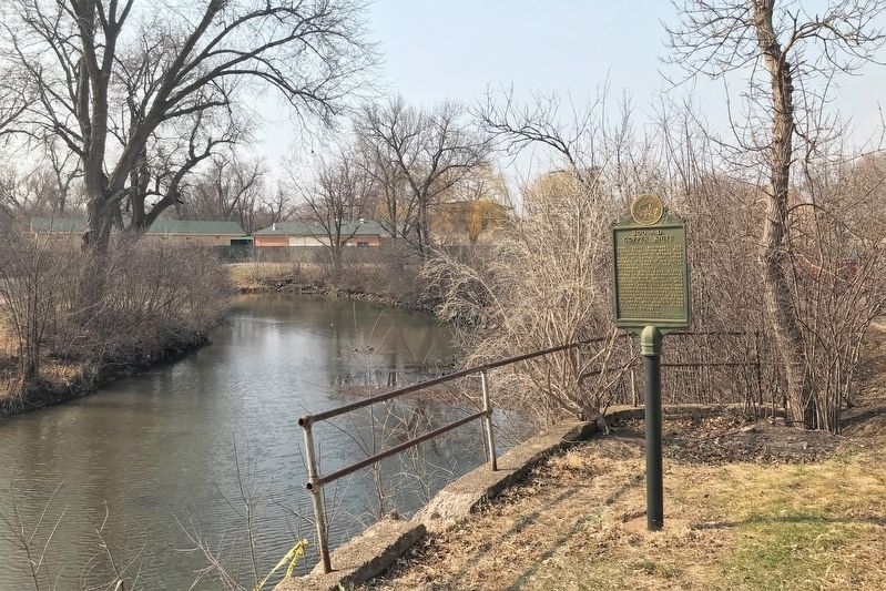 500 A.D. Copper Knife Marker, from the south image. Click for full size.