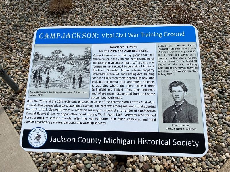 Camp Jackson: Vital Civil War Training Ground Marker image. Click for full size.