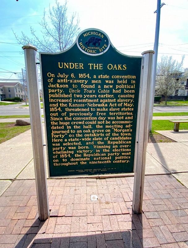 Under the Oaks Marker image. Click for full size.